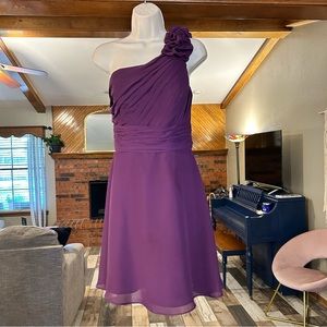Allure bridal bridesmaid dress purple